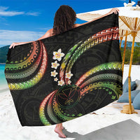 Hawaii Map Kanaka Maoli Sarong Fantastic Frangipani Reggae LT01 One Size 44 x 66 inches Reggae - Polynesian Pride