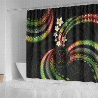 Hawaii Map Kanaka Maoli Shower Curtain Fantastic Frangipani Reggae LT01 - Polynesian Pride