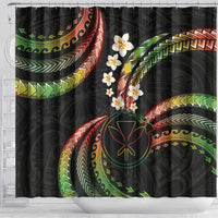 Hawaii Map Kanaka Maoli Shower Curtain Fantastic Frangipani Reggae LT01 - Polynesian Pride