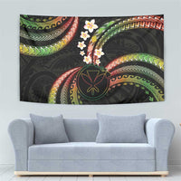Hawaii Map Kanaka Maoli Tapestry Fantastic Frangipani Reggae LT01 - Polynesian Pride