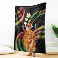 Hawaii King Kamehameha Blanket Fantastic Plumeria Reggae LT01 - Polynesian Pride