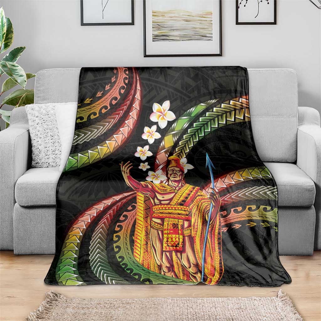Hawaii King Kamehameha Blanket Fantastic Plumeria Reggae LT01 - Polynesian Pride