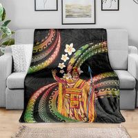 Hawaii King Kamehameha Blanket Fantastic Plumeria Reggae LT01 - Polynesian Pride