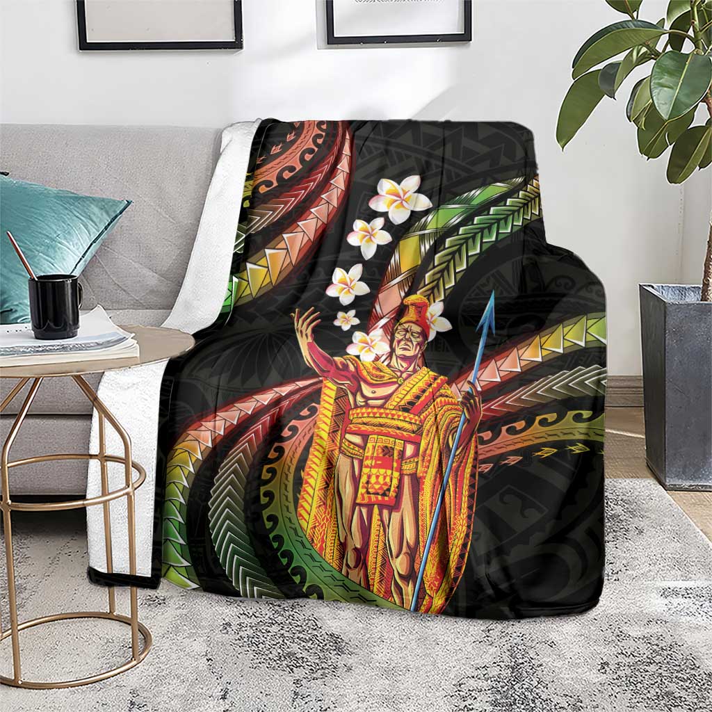 Hawaii King Kamehameha Blanket Fantastic Plumeria Reggae LT01 - Polynesian Pride
