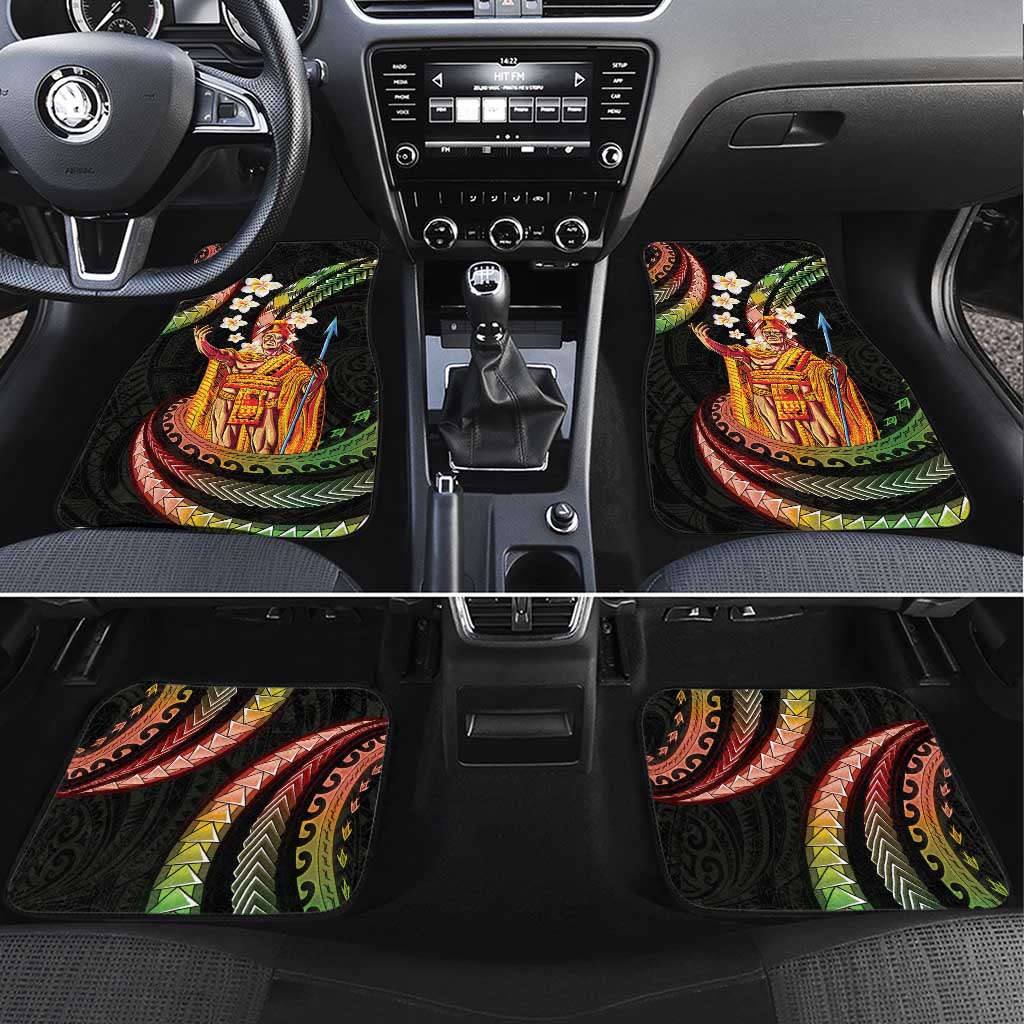 Hawaii King Kamehameha Car Mats Fantastic Plumeria Reggae LT01 Set 4pcs Reggae - Polynesian Pride