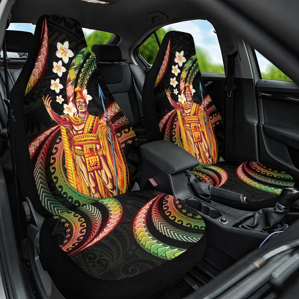Hawaii King Kamehameha Car Seat Cover Fantastic Plumeria Reggae LT01 One Size Reggae - Polynesian Pride