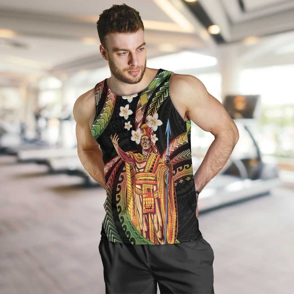 Hawaii King Kamehameha Men Tank Top Fantastic Plumeria Reggae LT01 Reggae - Polynesian Pride