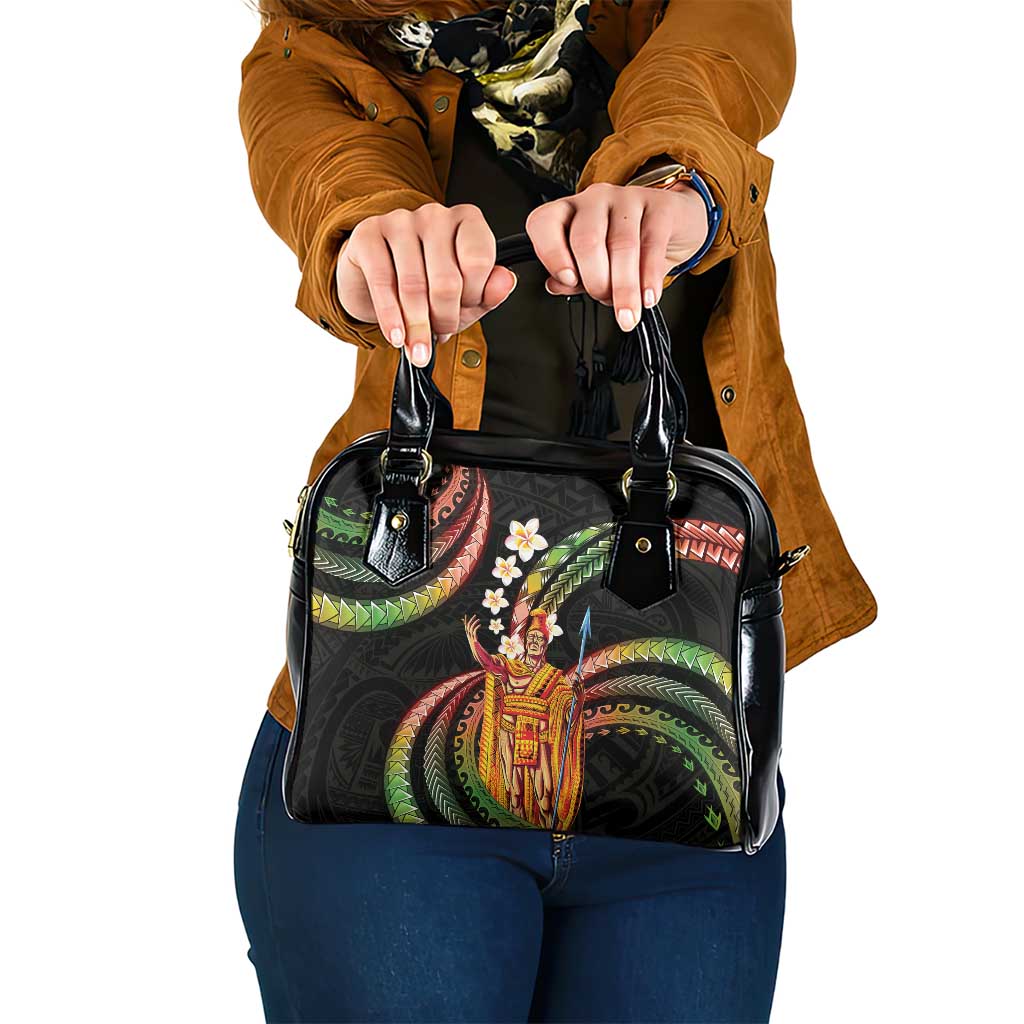 Hawaii King Kamehameha Shoulder Handbag Fantastic Plumeria Reggae LT01 One Size Reggae - Polynesian Pride