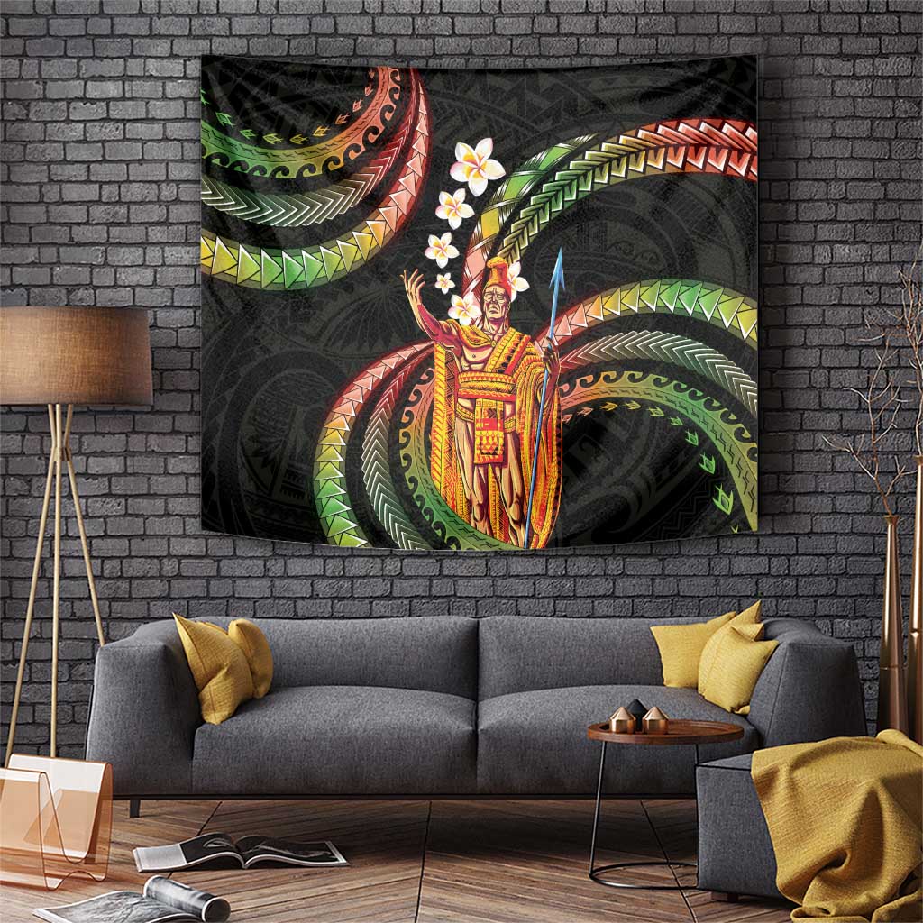 Hawaii King Kamehameha Tapestry Fantastic Plumeria Reggae LT01 Reggae - Polynesian Pride