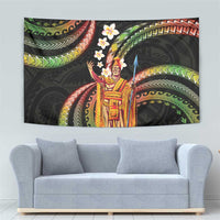 Hawaii King Kamehameha Tapestry Fantastic Plumeria Reggae LT01 - Polynesian Pride
