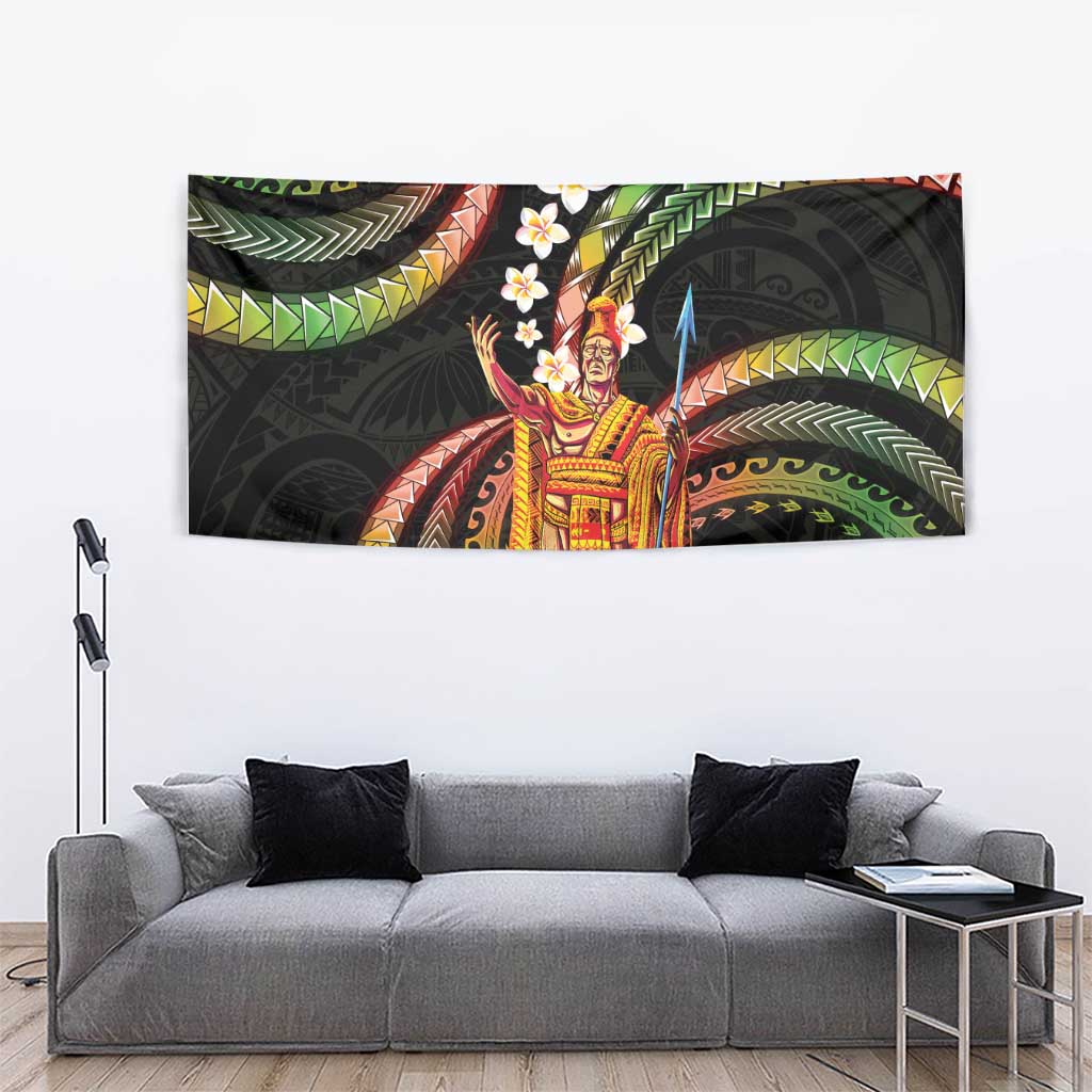 Hawaii King Kamehameha Tapestry Fantastic Plumeria Reggae LT01 - Polynesian Pride