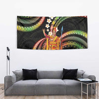 Hawaii King Kamehameha Tapestry Fantastic Plumeria Reggae LT01 - Polynesian Pride