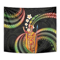 Hawaii King Kamehameha Tapestry Fantastic Plumeria Reggae LT01 - Polynesian Pride