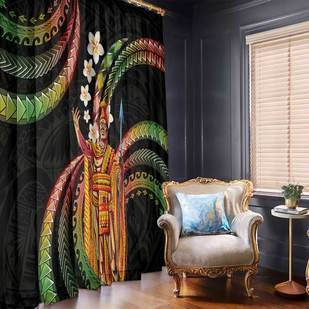 Hawaii King Kamehameha Window Curtain Fantastic Plumeria Reggae LT01 - Polynesian Pride