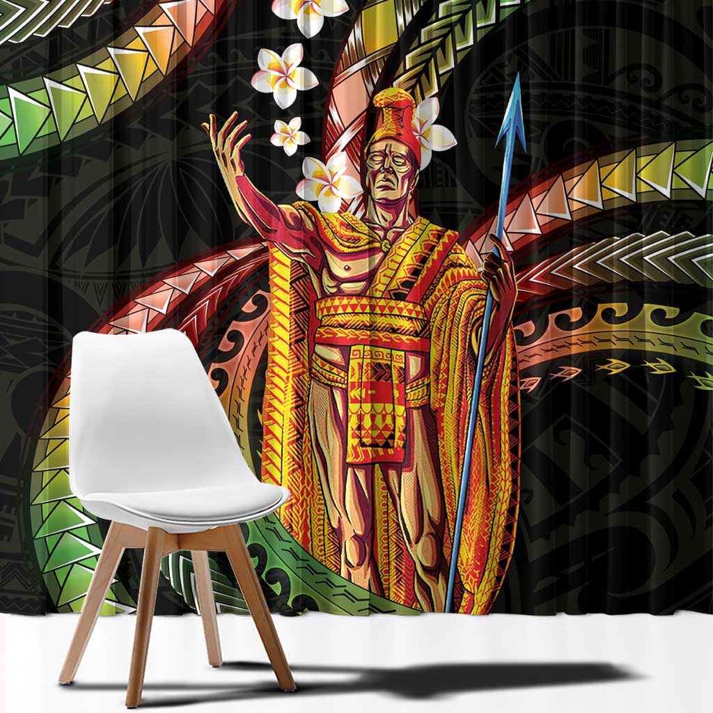 Hawaii King Kamehameha Window Curtain Fantastic Plumeria Reggae LT01 - Polynesian Pride