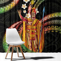 Hawaii King Kamehameha Window Curtain Fantastic Plumeria Reggae LT01 - Polynesian Pride