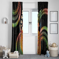 Hawaii King Kamehameha Window Curtain Fantastic Plumeria Reggae LT01 - Polynesian Pride