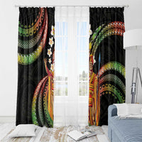 Hawaii King Kamehameha Window Curtain Fantastic Plumeria Reggae LT01 - Polynesian Pride