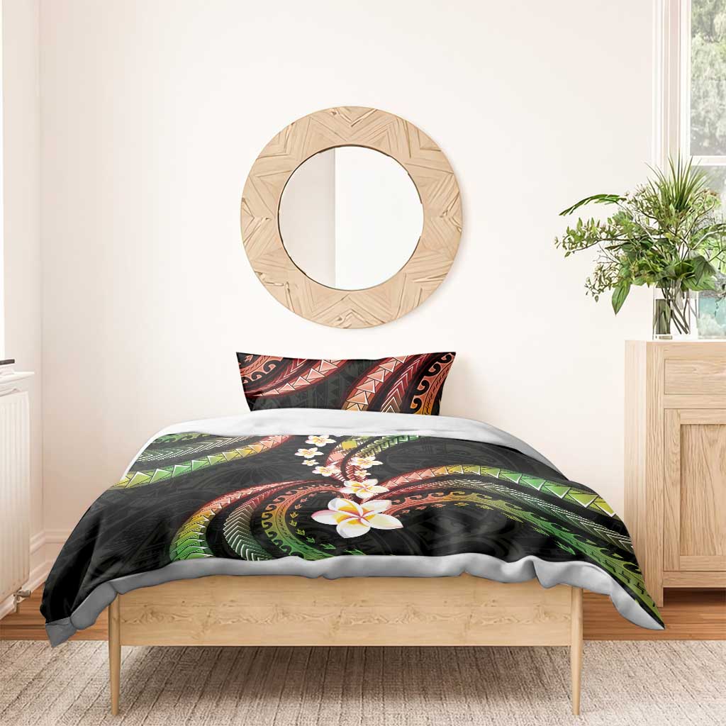 Hawaii Plumeria Reggae Bedding Set Polynesian Pattern LT01 - Polynesian Pride