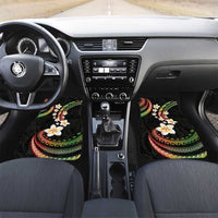 Hawaii Plumeria Reggae Car Mats Polynesian Pattern LT01 Set 2pcs - Front Reggae - Polynesian Pride