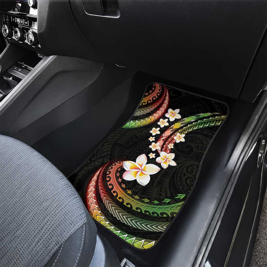 Hawaii Plumeria Reggae Car Mats Polynesian Pattern LT01 - Polynesian Pride