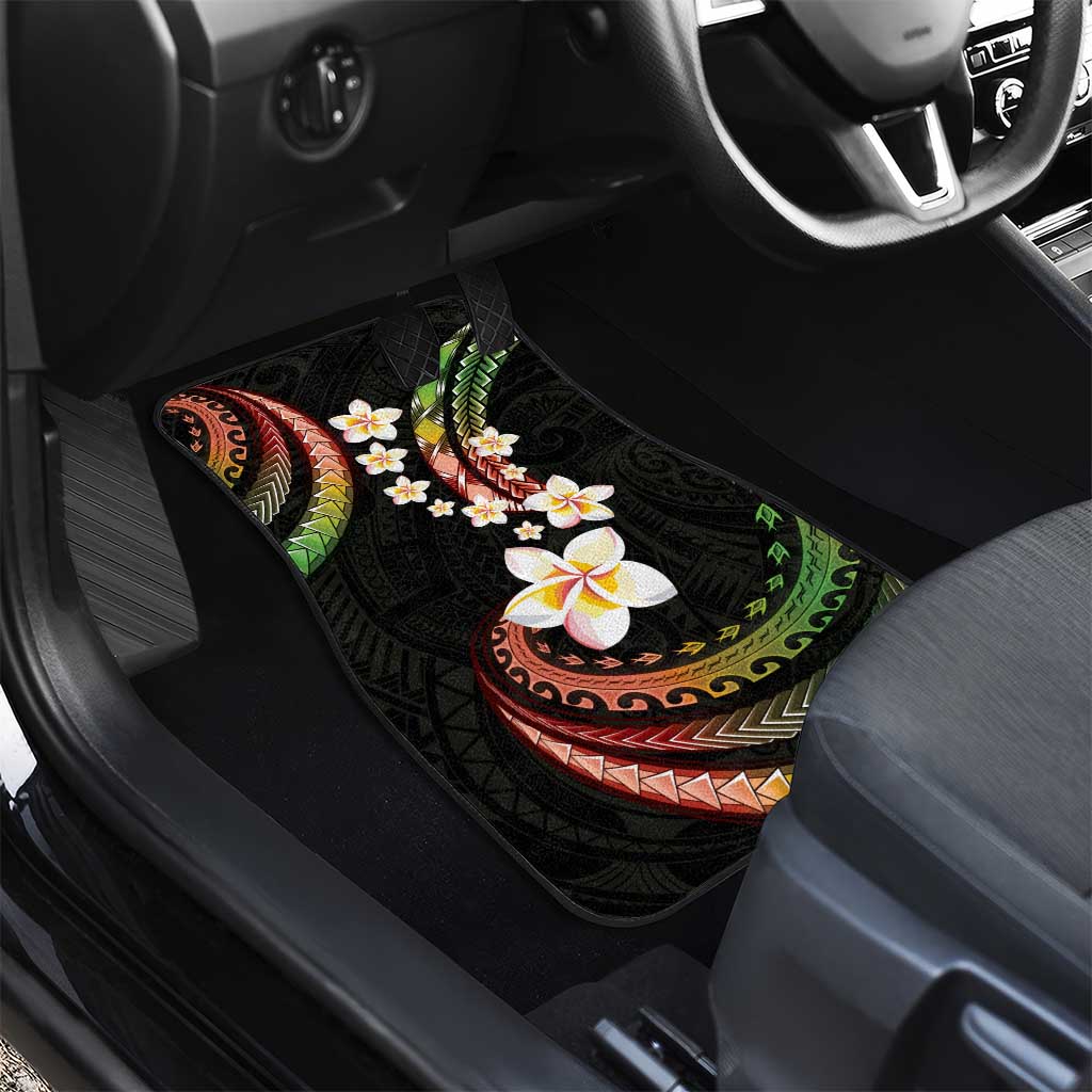 Hawaii Plumeria Reggae Car Mats Polynesian Pattern LT01 - Polynesian Pride