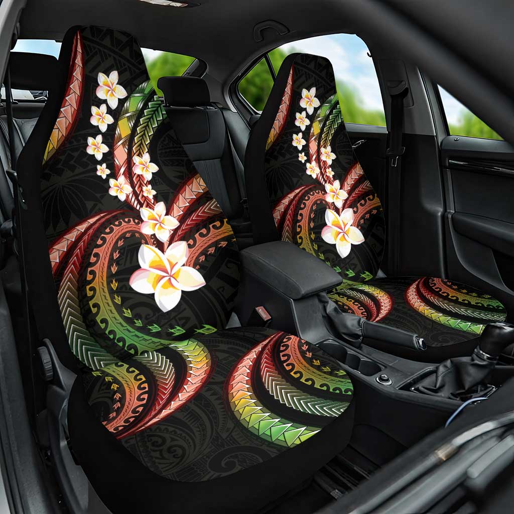 Hawaii Plumeria Reggae Car Seat Cover Polynesian Pattern LT01 One Size Reggae - Polynesian Pride
