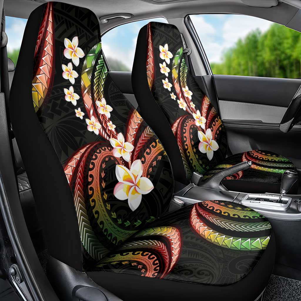 Hawaii Plumeria Reggae Car Seat Cover Polynesian Pattern LT01 - Polynesian Pride