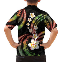 Hawaii Plumeria Reggae Kid Hawaiian Shirt Polynesian Pattern LT01 - Polynesian Pride