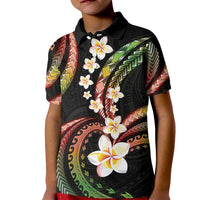 Hawaii Plumeria Reggae Kid Polo Shirt Polynesian Pattern LT01 Kid Reggae - Polynesian Pride