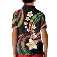 Hawaii Plumeria Reggae Kid Polo Shirt Polynesian Pattern LT01 - Polynesian Pride
