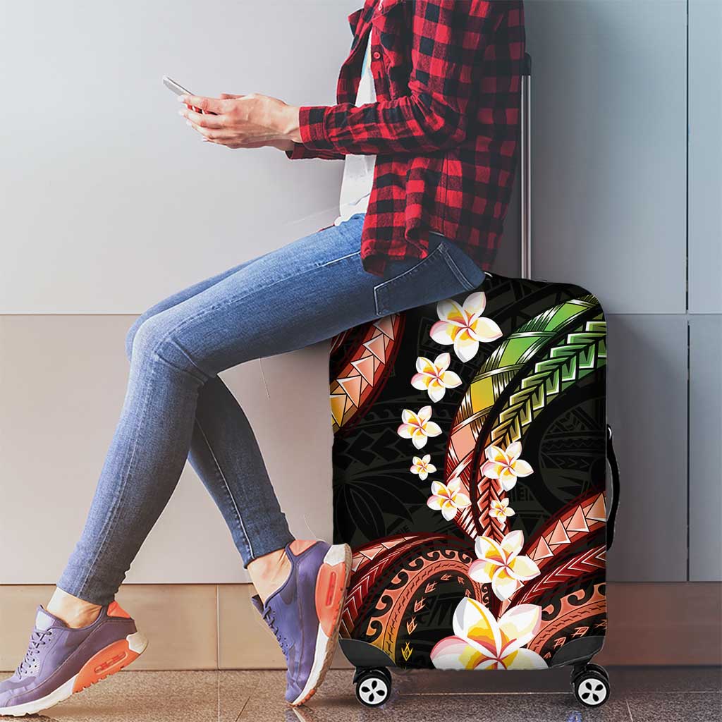 Hawaii Plumeria Reggae Luggage Cover Polynesian Pattern LT01 - Polynesian Pride