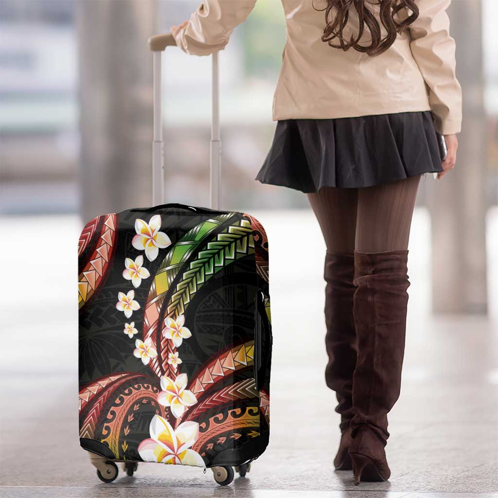 Hawaii Plumeria Reggae Luggage Cover Polynesian Pattern LT01 - Polynesian Pride