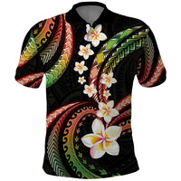 Hawaii Plumeria Reggae Polo Shirt Polynesian Pattern LT01 Reggae - Polynesian Pride
