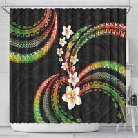 Hawaii Plumeria Reggae Shower Curtain Polynesian Pattern LT01 - Polynesian Pride