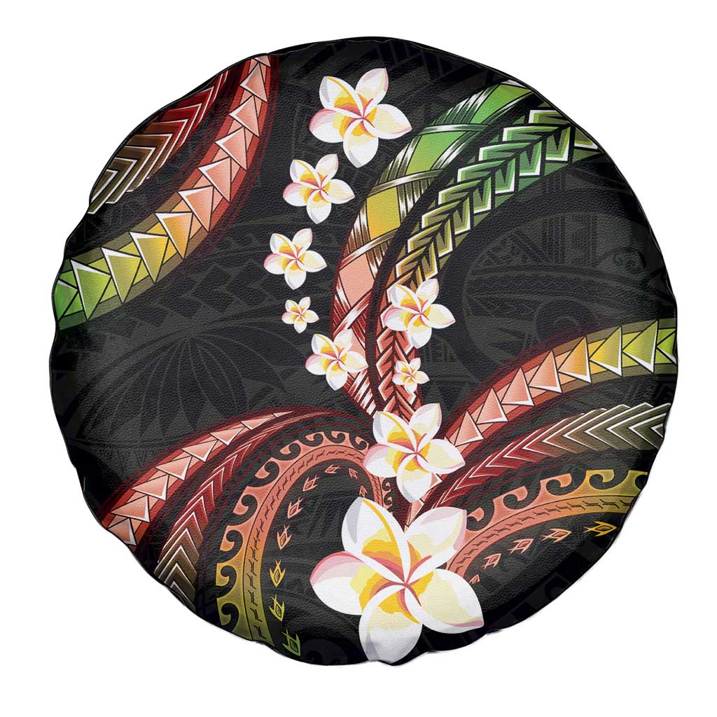 Hawaii Plumeria Reggae Spare Tire Cover Polynesian Pattern LT01 - Polynesian Pride