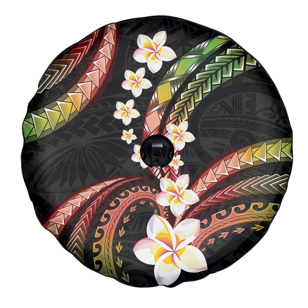 Hawaii Plumeria Reggae Spare Tire Cover Polynesian Pattern LT01 - Polynesian Pride