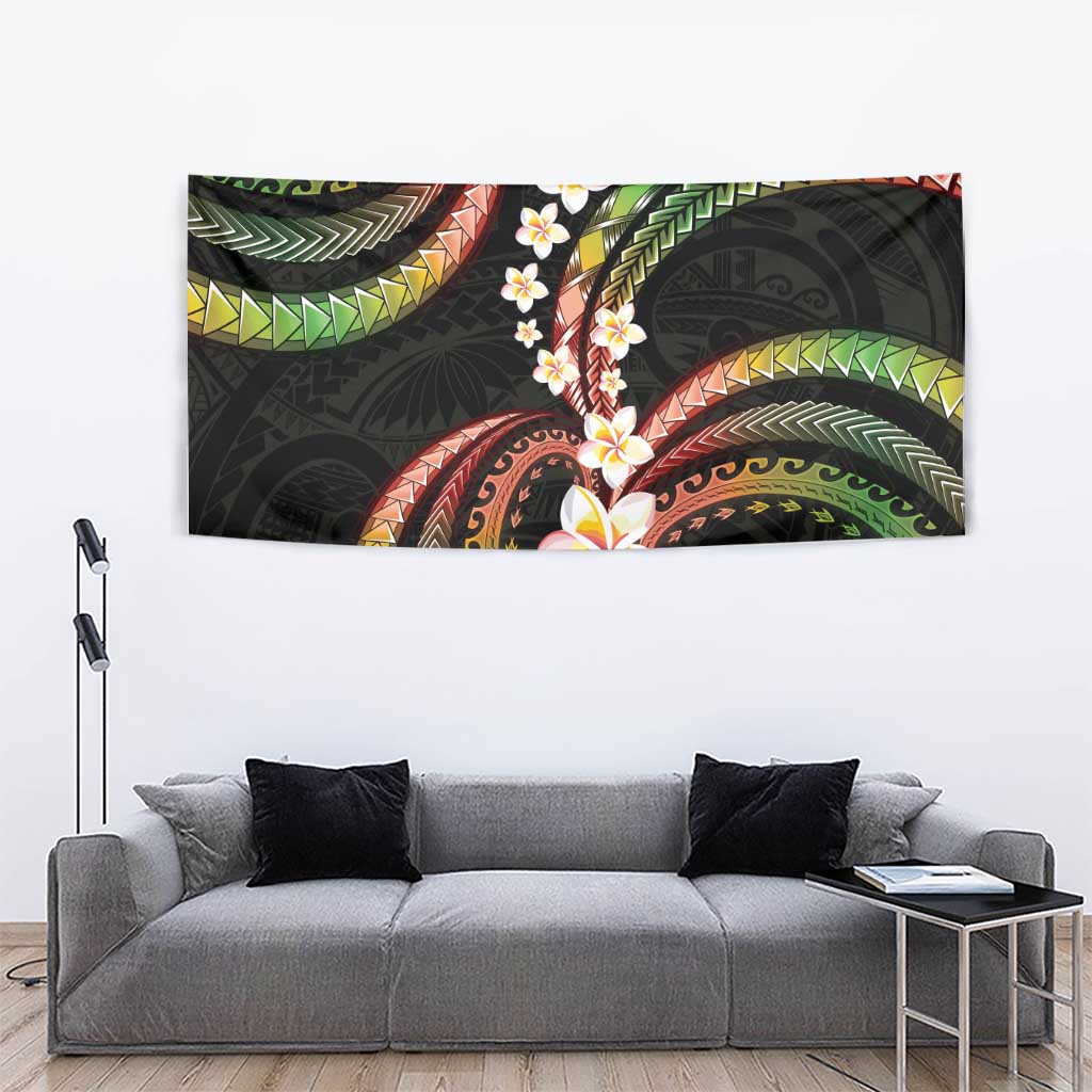 Hawaii Plumeria Reggae Tapestry Polynesian Pattern LT01 - Polynesian Pride