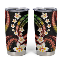 Hawaii Plumeria Reggae Tumbler Cup Polynesian Pattern LT01 Reggae - Polynesian Pride