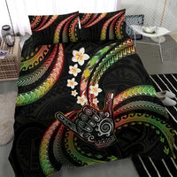 Hawaii Shaka Sign Bedding Set Fantastic Frangipani Reggae LT01 - Polynesian Pride