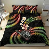 Hawaii Shaka Sign Bedding Set Fantastic Frangipani Reggae LT01 - Polynesian Pride