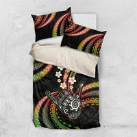 Hawaii Shaka Sign Bedding Set Fantastic Frangipani Reggae LT01 US Twin 172cm x 218cm Reggae - Polynesian Pride