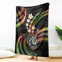 Hawaii Shaka Sign Blanket Fantastic Frangipani Reggae LT01 - Polynesian Pride