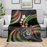 Hawaii Shaka Sign Blanket Fantastic Frangipani Reggae LT01 - Polynesian Pride