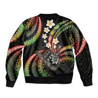 Hawaii Shaka Sign Bomber Jacket Fantastic Frangipani Reggae LT01 - Polynesian Pride