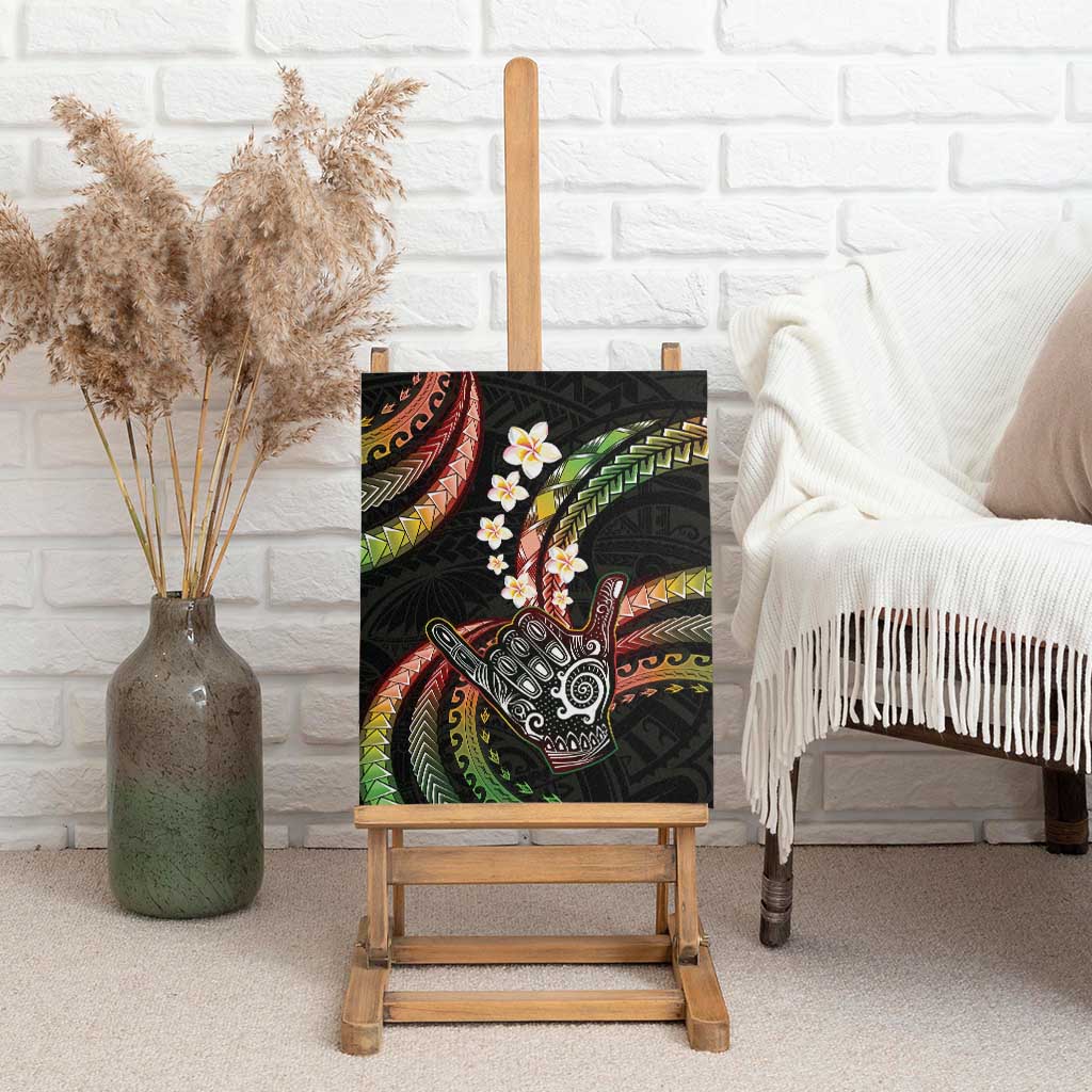 Hawaii Shaka Sign Canvas Wall Art Fantastic Frangipani Reggae LT01 - Polynesian Pride