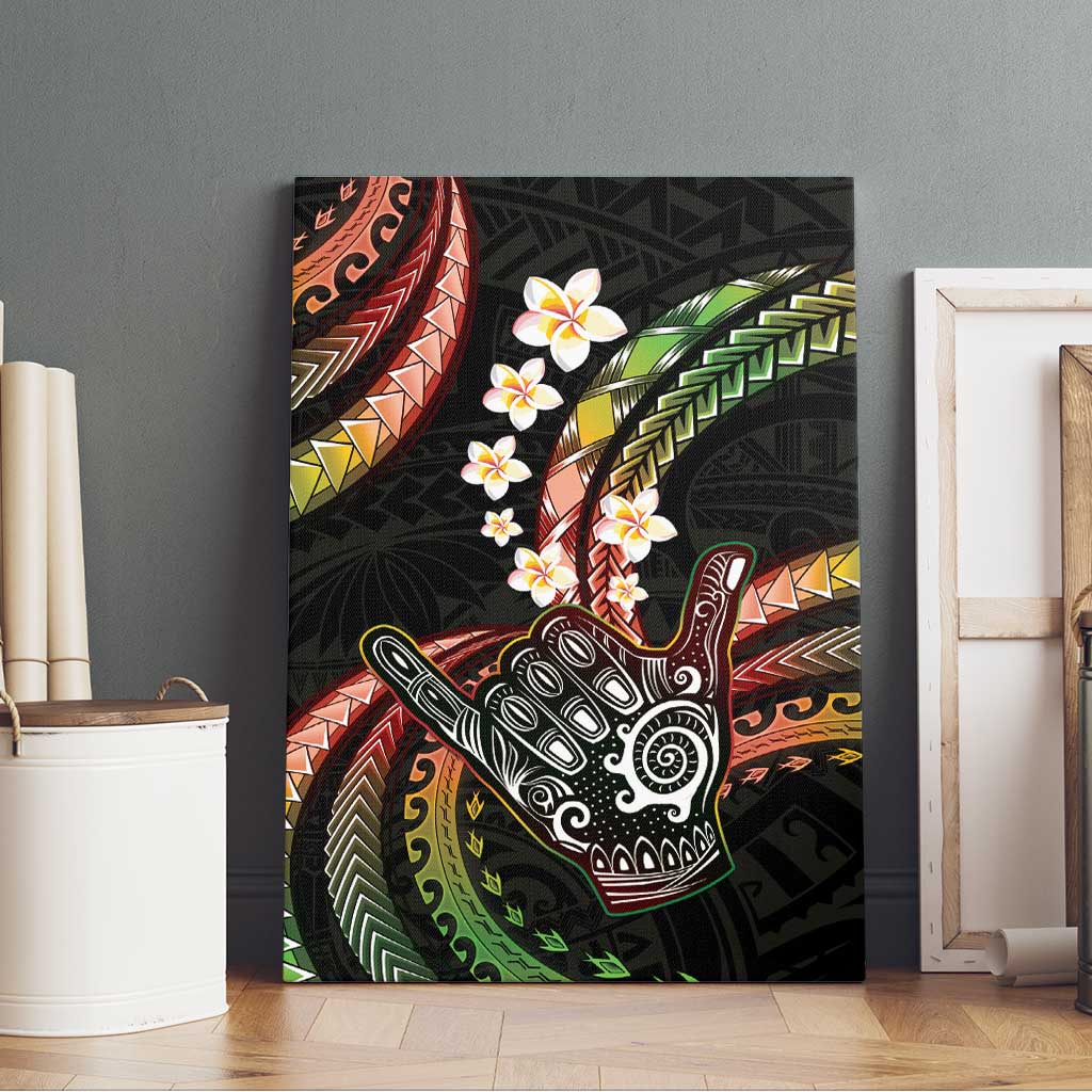 Hawaii Shaka Sign Canvas Wall Art Fantastic Frangipani Reggae LT01 - Polynesian Pride