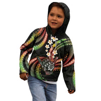 Hawaii Shaka Sign Kid Hoodie Fantastic Frangipani Reggae LT01 - Polynesian Pride