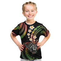 Hawaii Shaka Sign Kid T Shirt Fantastic Frangipani Reggae LT01 Reggae - Polynesian Pride