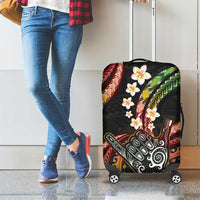 Hawaii Shaka Sign Luggage Cover Fantastic Frangipani Reggae LT01 - Polynesian Pride